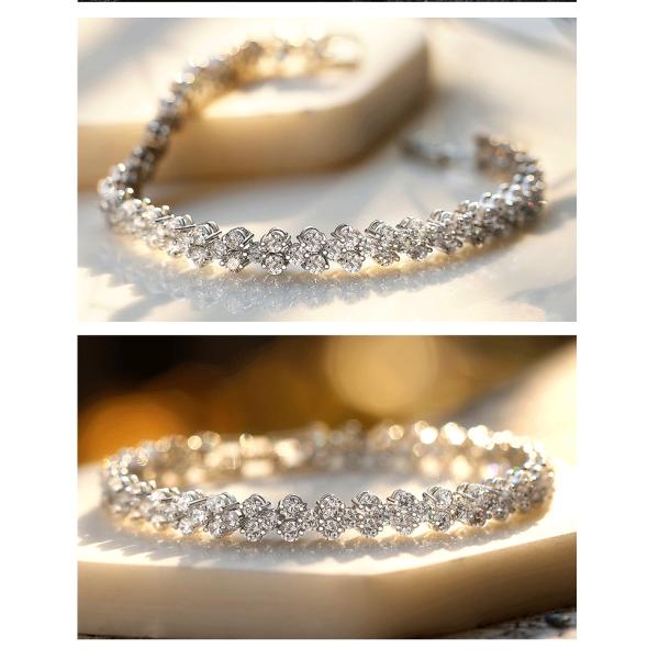 6.7 Inches Anti Allergy Diamond Tennis Bracelets AAA Cubic Zirconia