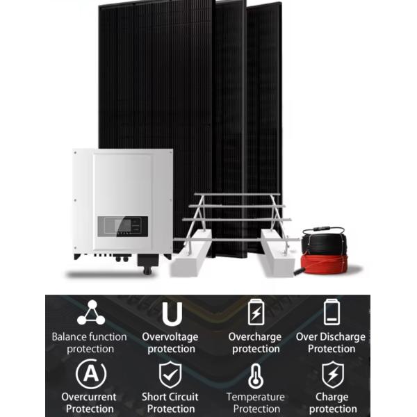 Système solaire connecté au réseau 10kw 20kw 30kw 40kw 50kw Installation au sol