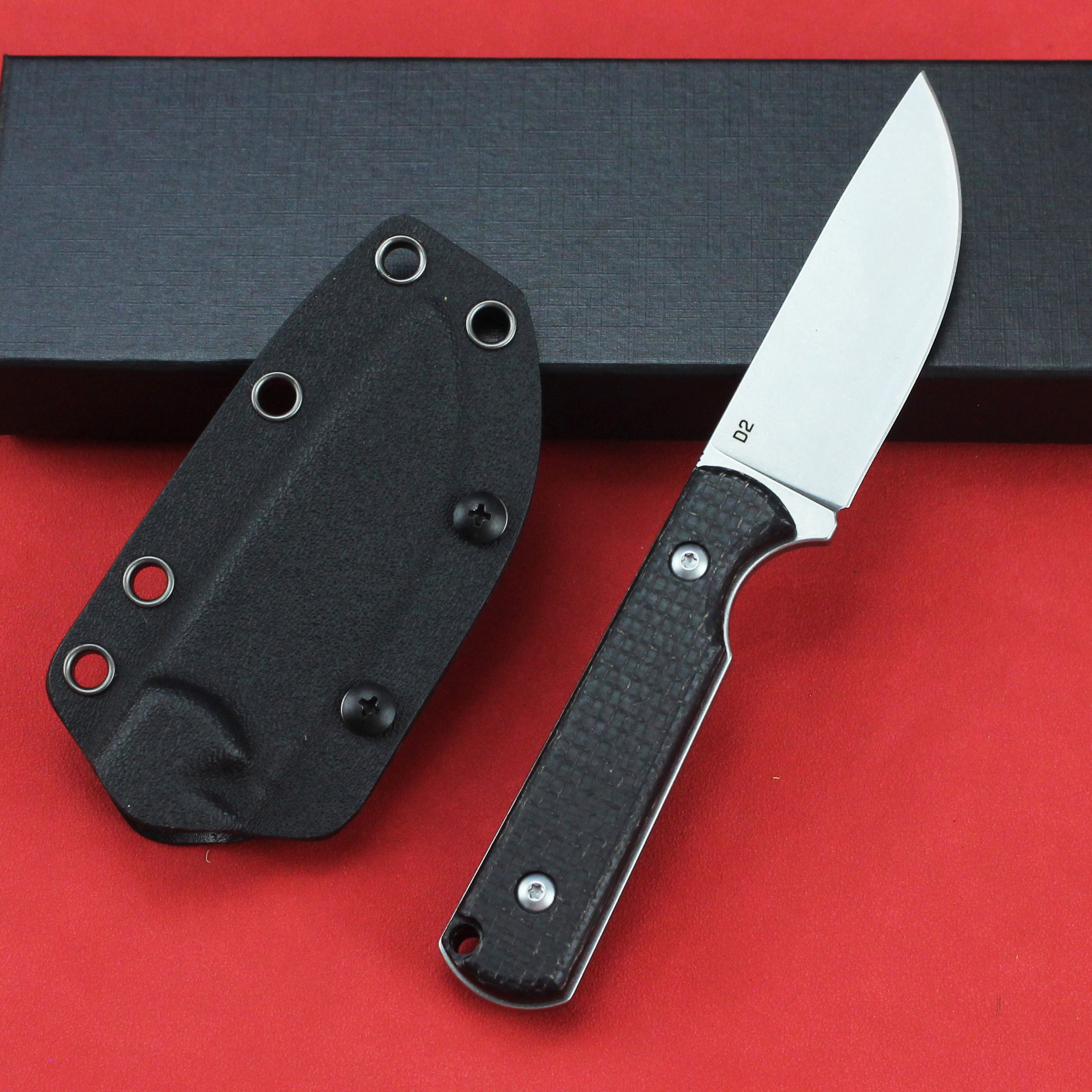 GT0172  Linen Handle  Fixed Blade Knife Outdoor Knife Tactical Knives
