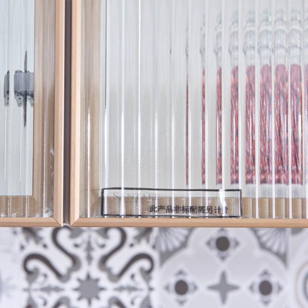 Door Glass Front Modular Kitchen Cabinets Aluminum Frame Kitchen Cabinet