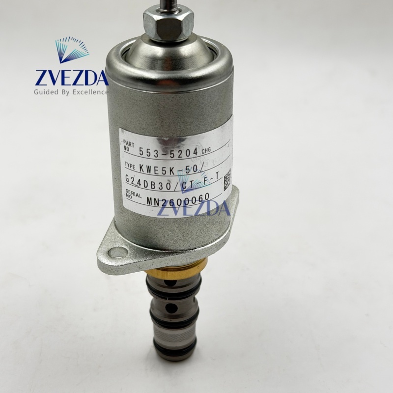 ZVEZDA Hydraulic Proportional Solenoid Valve 553-5204 KWE5K-50/G24DB30/CT-F-T Fit Excavator 320GC 323GC 330GC 336GC