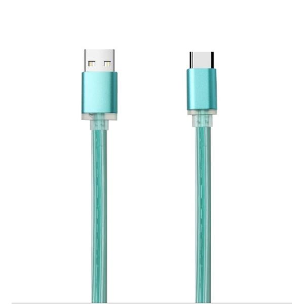 USB Cable with Transparent Cable Body 1m Length