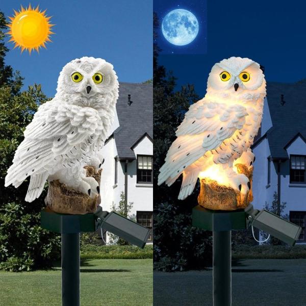 Owl Shape Solar LED Night Light , Solar Powered Lawn Lights For Decoration