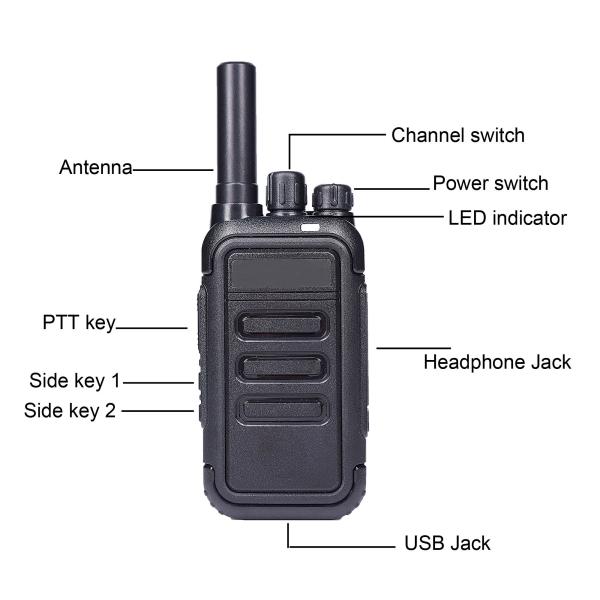WKTK Handheld VHF UHF Radio Long Range Intercom System for Restaurants Management