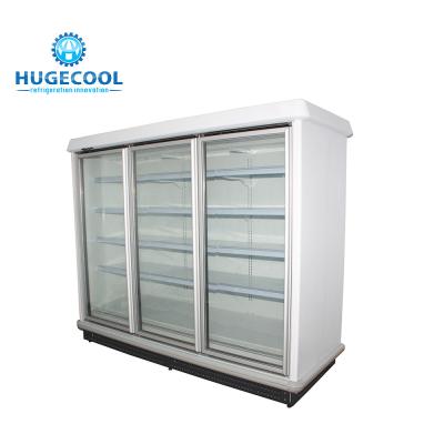 Fã que refrigera o refrigerador da exposição de Multideck com material exterior da prova do impacto