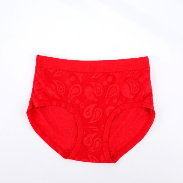 Direct Sale Soft Breathable Panties Everyday Wear Stretchy Elastic Underwear Jacquard Design Women Girls Comfortable