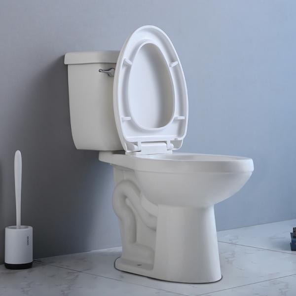 Siphon Jet 2 Piece Wall Hung Toilet Tall 10 Inch Two Piece Commode Elongated