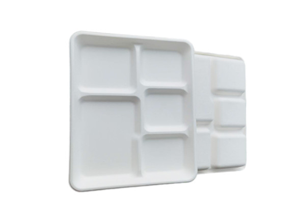 5 Compartment Biodegradable Serving Trays