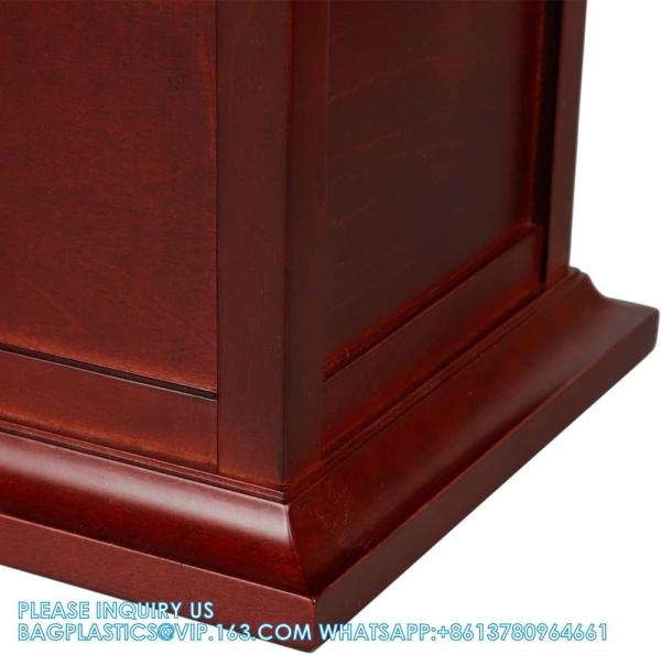 Cherry Solid Wooden Urns For Adult Male, Cremation Urns Eco-Friendly Wooden Casket Urn For Human Ashes Adult Female