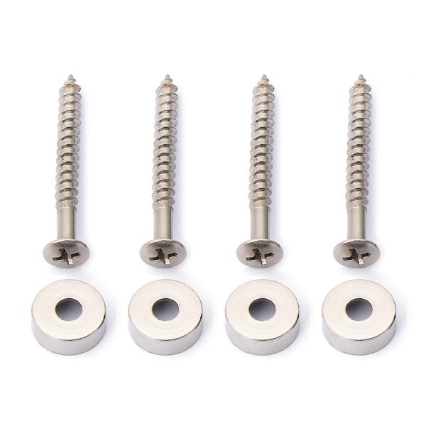 14 MM Bass Neck Screws Set de 4 peças para atualizações de guitarra de baixo durável
