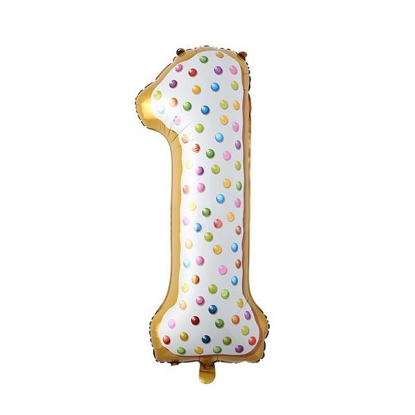 Doughnut Party Foil Balloon Children'S Birthday Party 32 Inch Foil Number Balloons