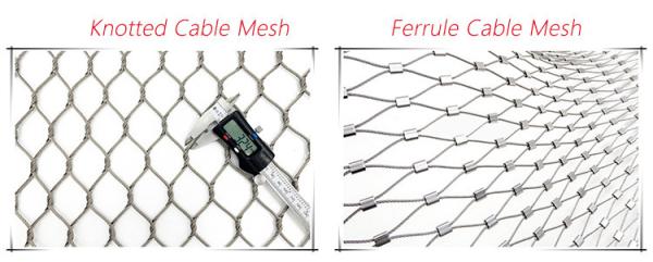 Flexible stainless steel cable mesh