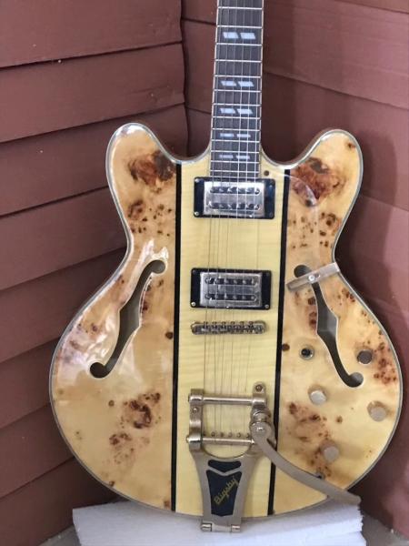 New High quality Archtop guitar jazz electric guitar bigsbys tremolo hollow body guitar