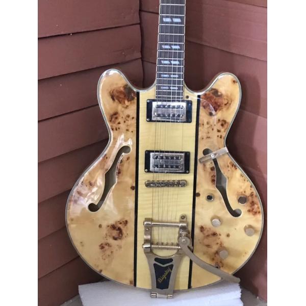 New High quality Archtop guitar jazz electric guitar bigsbys tremolo hollow body guitar