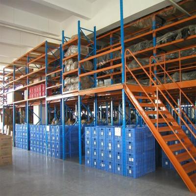 Heavy Duty Shelving Supported Mezzanine Platform Powder Coated OEM