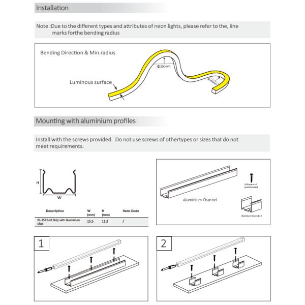 15x15mm Free Bend 3D Neon Light Impermeable IP67 para la decoración del hogar