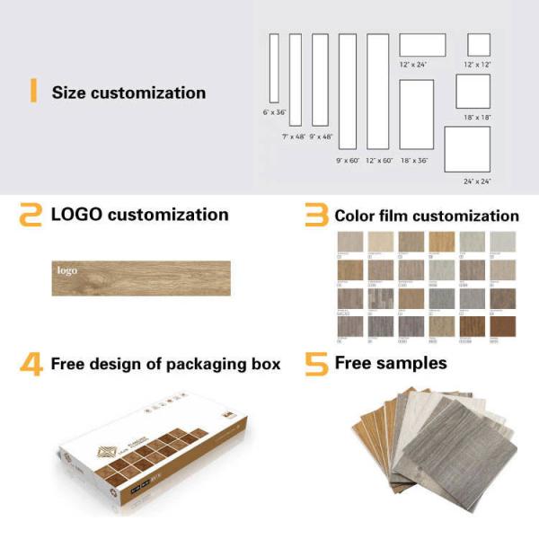 Водонепроницаемое дерево зерна 4 мм 5 мм ПВК клик-замок Spc напольный пол Lvp напольный пол виниловый планка роскошный виниловый пол с IXPE