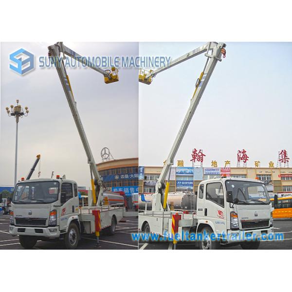 16M SINOTRUK HOWO High Altitude Operation Truck Cage Boom Truck Rental