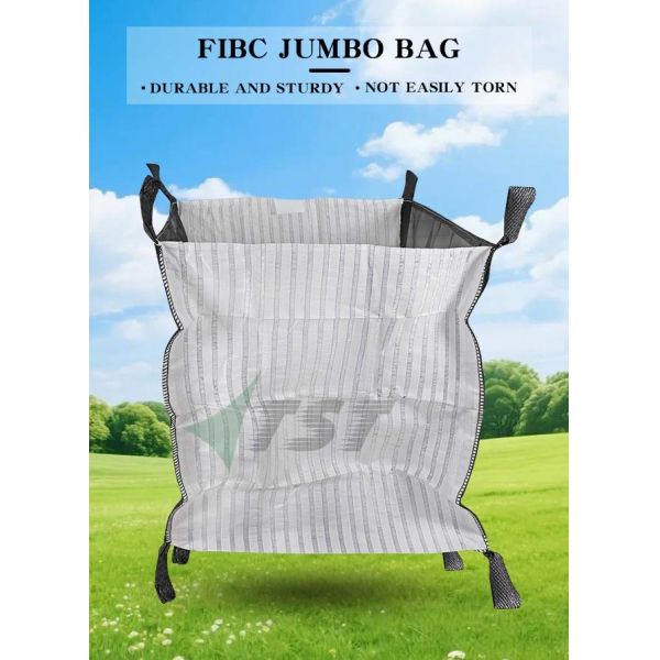 Breathability Vented Tipping Fibc Big Bag For Firewood UV Stabilization