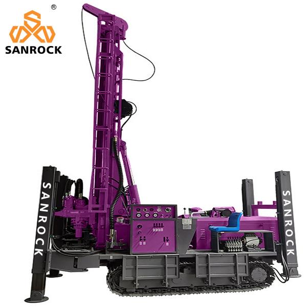 350m Depth Crawler Water Well Drilling Rig Hydraulic Portable Water Well Drill Machine
