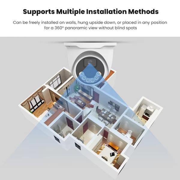 Indoor 4MP IP CCTV Network Camera AI Human Motion Dual Light Night Vision Security Camera Home IP POE CCTV Dome Camera