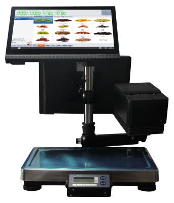 RK3288 CPU 14.1 ou 12.5 HD Android All In One Pos Machine Set para necessidades do supermercado