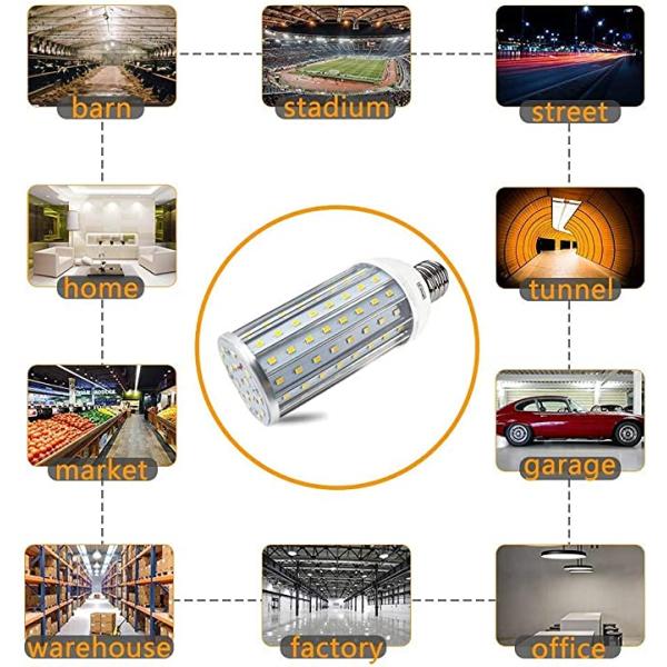 45w светодиодный кукурузный свет с 6000k Triac Dimmable E27 E40 B22 светодиодная база IP65 водонепроницаемая