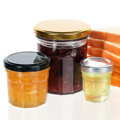 Small Airtight Mason Stackable Honey Jam Spice Storage Glass Jars