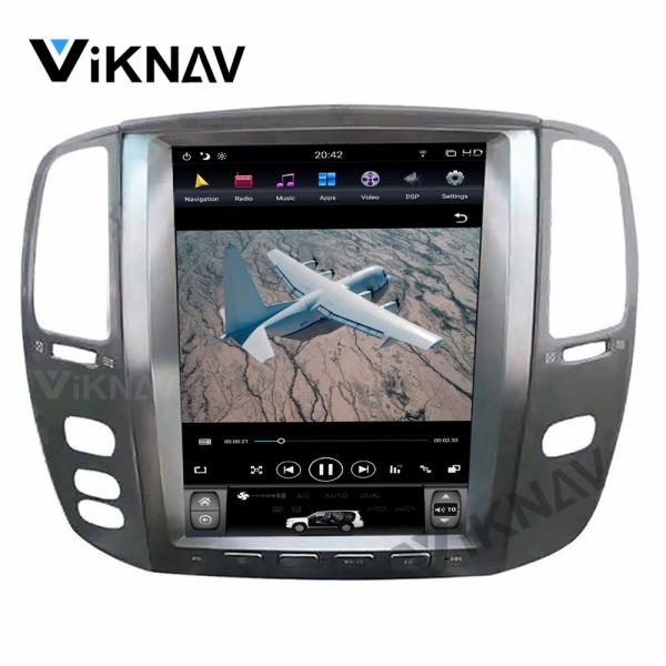 DVD-плеера блока андроида LEXUS LX470 12.1inch экран автоматического главного вертикальный