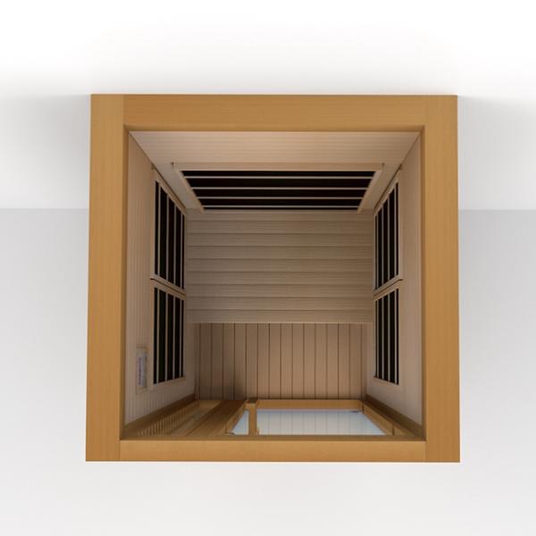 Single Person Hemlock Wood Far Infrared Sauna Room With Oxygen Ionizer