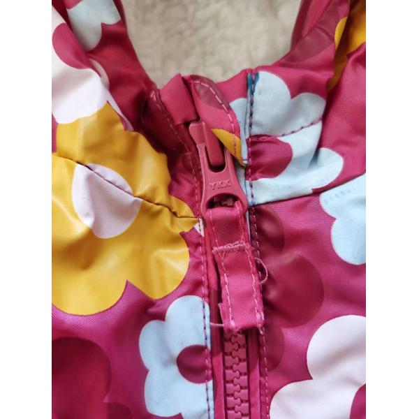 Autumn Winter Long Girls Hooded Winter Coat Floral Printed