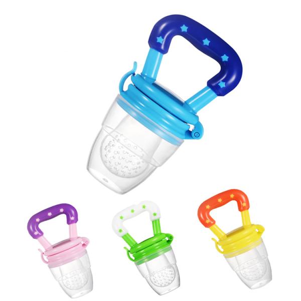 Small Tapered Type Silicone Baby Fruit Pacifier Feeder Small Mouth For Vegetable Bite