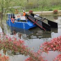 Rio do lago de KEDA que limpa a água aquática Hyacinth Cutting Machine da ceifeira da erva daninha