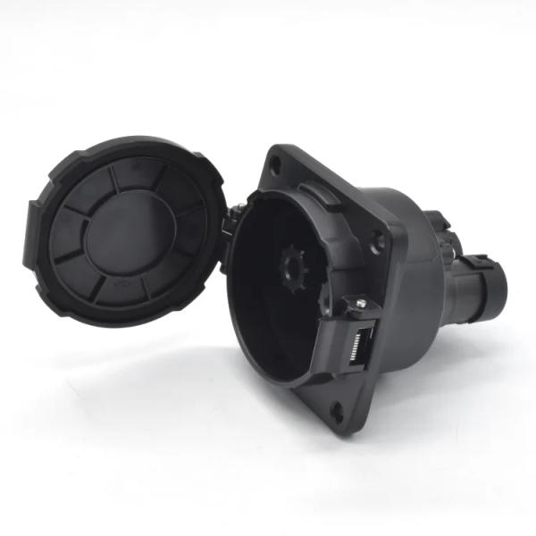 Electric Vehicle Inlet DC CHADEMO EV Charging Accessories Socket For Nissan Leaf 125A/150A/200A