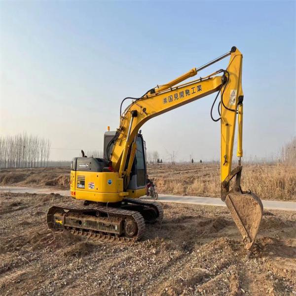 13.8 toneladas de uso Japón importado Komatsu pc 138US excavadora de arrastrador de alta calidad y poco tiempo de trabajo listo para la venta