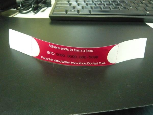 Paper Rfid Shoe Tags UHF Rfid Tag For Timing System Marathon Sports