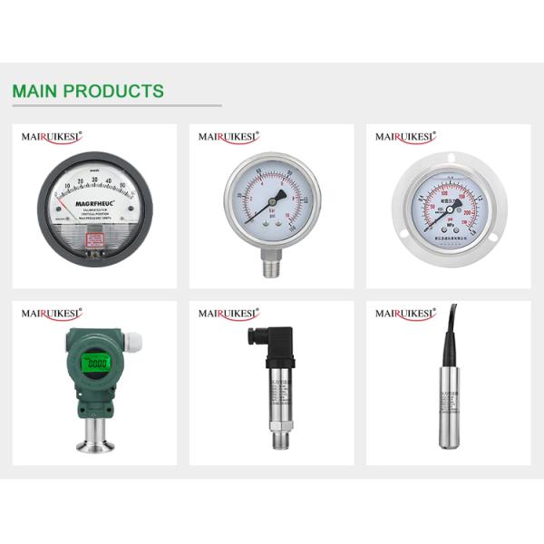 Zhejiang Made 3/8 Brass Chrome Plated Connector 10KPa 75mm Micro Pressure Manometer