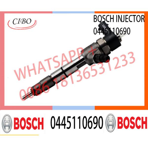 Los inyectores de carburante diesel del motor del carril común auto común de los recambios equipan con inyector 0445110691 0445110690 para el motor de Isuzu 4JB1