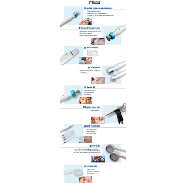 Diamond Hydrafacial Beauty Machine Dermabrasion Oxygeneo Facial Machine