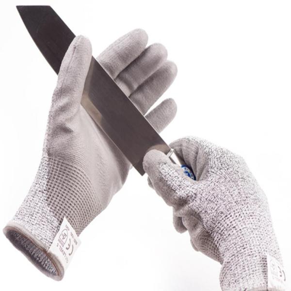 Level 5 Industrial Cut Proof Work Gloves Pu Coated Gloves Sample Freely