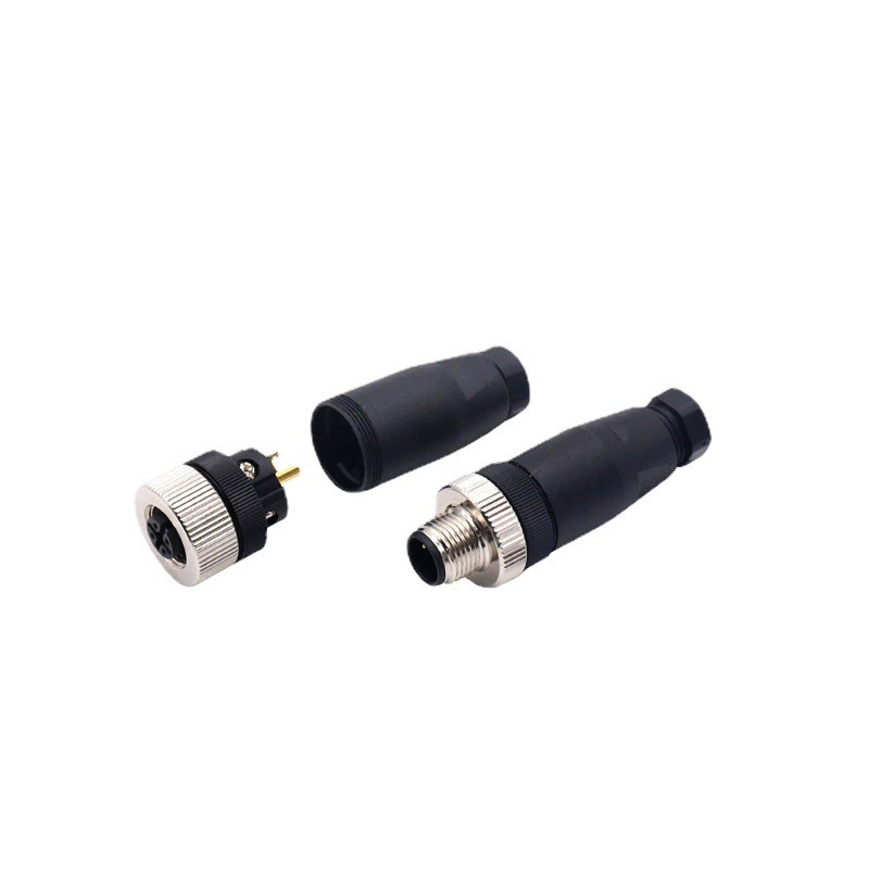IP67 M12 Bulkhead Connector 2 3 4 5 6 8 12 Pin Circular Plug PLC Cable Connector Waterproof