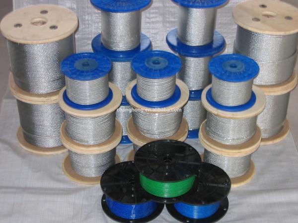 Safety Waterproof PVC Coated Stainless Steel Wire Rope for Other Processing Services and 1370-2160MPA Tensile Strength