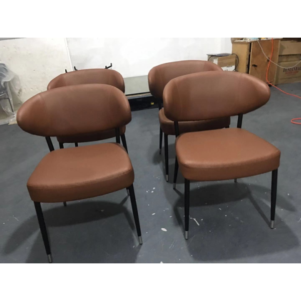 Nordic Industrial Style Instagram Dining Chairs Iron Light Luxury Backrest Chairs Restaurant Chairs