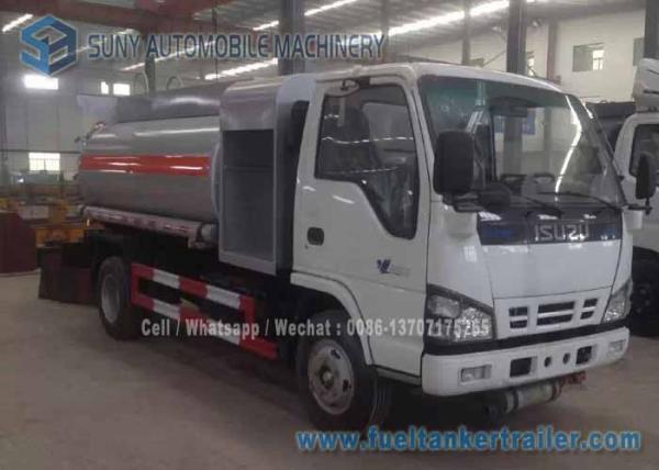 ISUZU 4x2 Fuel Oil Tank Trailer Carbon Steel 4000 L Refuel Tanker Truck