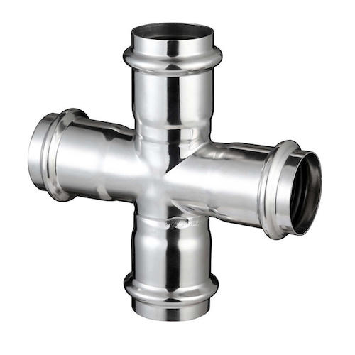 Cruz igual de acero inoxidable de las piezas de la pieza de acero fundido de las instalaciones de tuberías