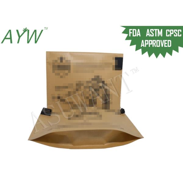 Бумага Крафт сумок ребенка табака упаковывая устойчивая с небольшим размером/прозрачной застежка-молнией