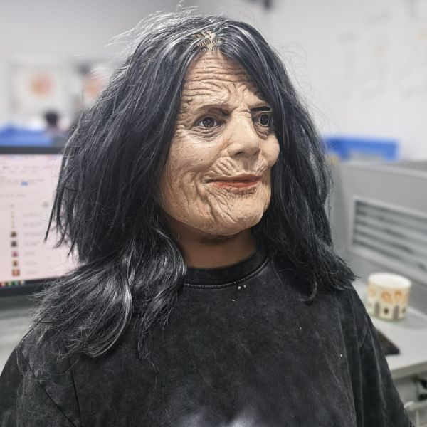 Flexible and Breathable Human Mask - One Size Fit Most Latex Mask for Theatrical Performances