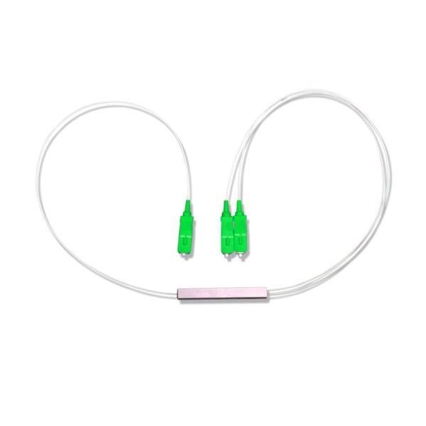 Mini Steel Tube Passive Optical Splitter Link All PLC 1x2 For Ftth Network