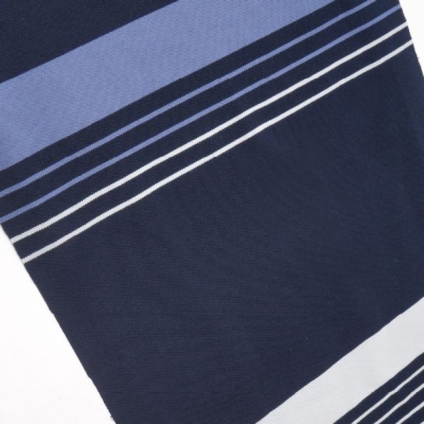 Striped Cotton Pique Fabric: 185cm Wide Stretch for Modern Preppy