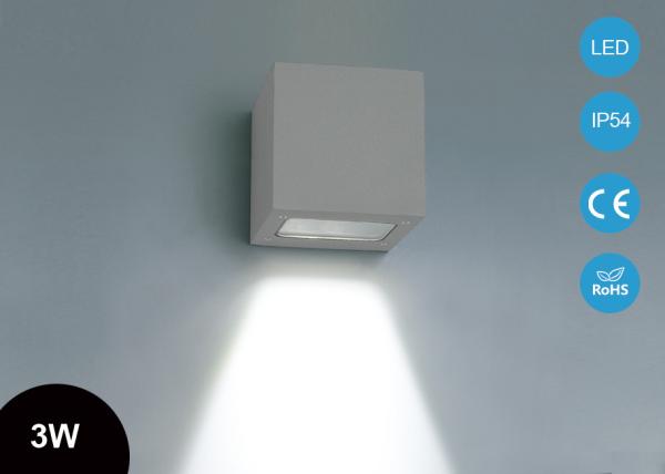 3W IP54 Classic Outdoor LED Wall Lights Cube Sconce Lighting Decorate Lamp CE RoHs 5 years warranty